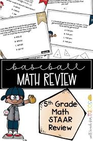 Staar Baseball 5th Grade Math Review Math Warm Ups Math