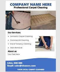 carpet cleaning business leaflet