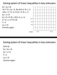 Solving System Of Linear Inequalities