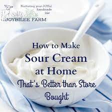 how to make sour cream at home
