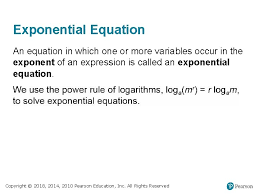 logarithmic equations solve exponential
