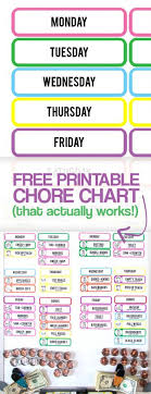 Free Diy Chore Chart Printable The Last Chore Chart Youll