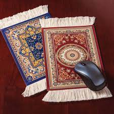 oriental rug mousepad red bits and