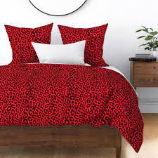 Red Leopard Spoonflower