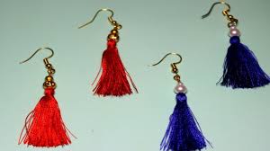silk thread earrings making in tamil