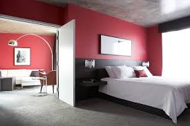 interior design bedroom red