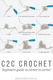 How To Corner To Corner Crochet C2c For Beginners