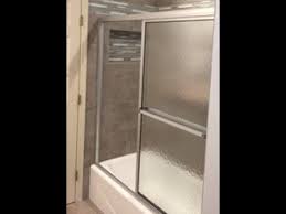 basic sliding tub shower door