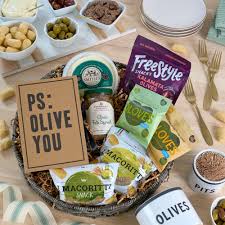 savory olive gift basket by
