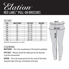 Elation Riding Breeches For Women Red Label Easy Pull On Equestrian Riding Pants