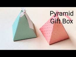 diy pyramid gift box how to make a