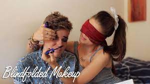 blindfolded makeup challenge
