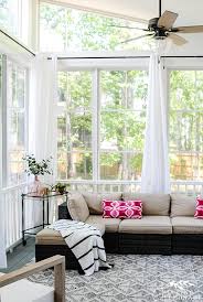 Porch With Outdoor Curtains