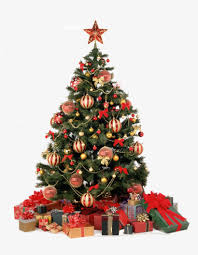 Pubblicato Christmas Tree Decorated In Red And Gold Transparent Png 1293x1600 Free Download On Nicepng