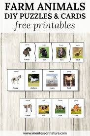 Farm Animal Families Puzzles And Cards