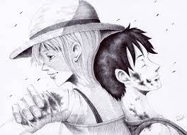Nami and Luffy. A drawing of two amazing characters for a good friend of  mine. : r/OnePiece