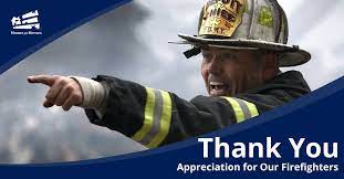 thank you firefighters firefighter