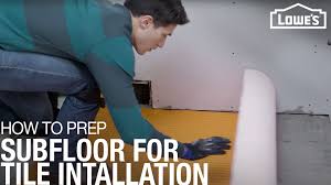 How to lay a subfloor. Prep A Tile Floor