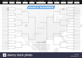 March Madness Tournament Bracket Empty Competition Grid