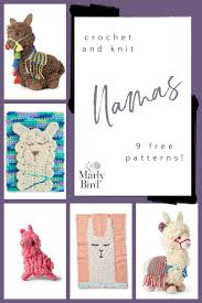 free llama patterns to crochet and knit