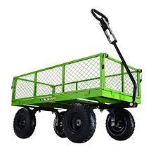 gorilla carts steel garden cart