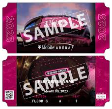 t mobile arena souvenir ticket t