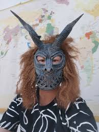 devil satan long horns cosplay party