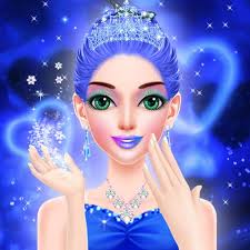 blue princess makeover games makeup