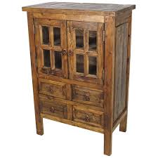 Small Rustic Old Wood Cabinet 2 Paned
