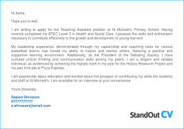 3 teaching istant cover letter