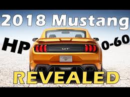 new 2018 ford mustang horsepower
