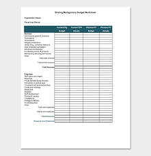 Nonprofit Budget Template Spreadsheet For Excel Pdf Format