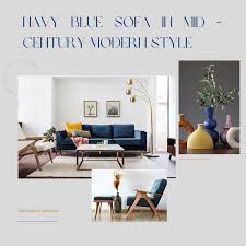 navy blue sofa living room ideas