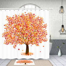 Autumn Maple Leaves Shower Curtain