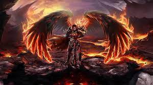 dark angel fire wings angel dark