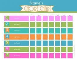 Free Printable Chore Chart For Kids Customize Online