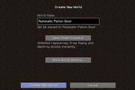 Automatic Piston Door In Minecraft