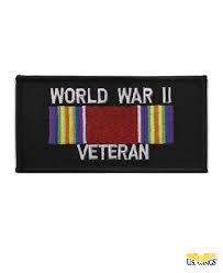 world war ii veteran ribbon patch us