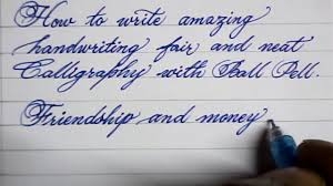 cursive hand writing how to write