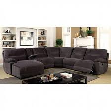 Furniture Of America Karlee Ii Gray Sectional With Console
