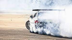 White racing car, car, drift HD ...