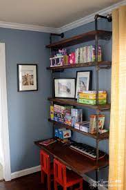 Diy Industrial Pipe Shelves And Desk