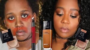 full face using maybelline easy everyday makeup tutorial dark skin makeup for black women