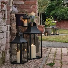 59cm Albury Black Garden Lantern With