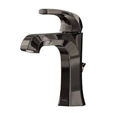 bathroom faucet with lift rod drain