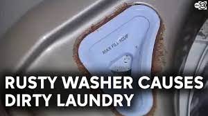 rusting washer makes clothes dirtier