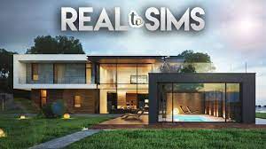 Think about photograph previously mentioned? 4 3 Modern House Real To Sims 8 The Sims 4 Speed Build Youtube