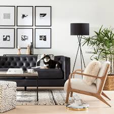 black accent furniture décor living