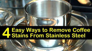 remove coffee sns from snless steel