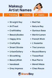 479 catchy makeup artist name ideas